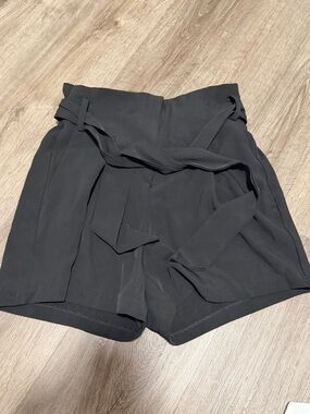 high-waist black shorts dynamite